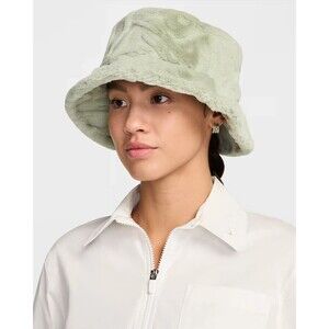 Nike Apex Bucket Hat Faux Fur Logo HF7194-370 Women's Adult Unisex Medium